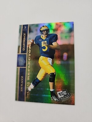 2008 Press Pass Gold Reflector 5/100 #10 Joe Flacco RC Jersey Number Match {ZB}