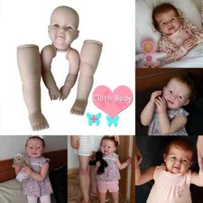 30inch Reborn Baby Doll Kit Toddler Girl with Cloth Body Blank Unassembled Gift