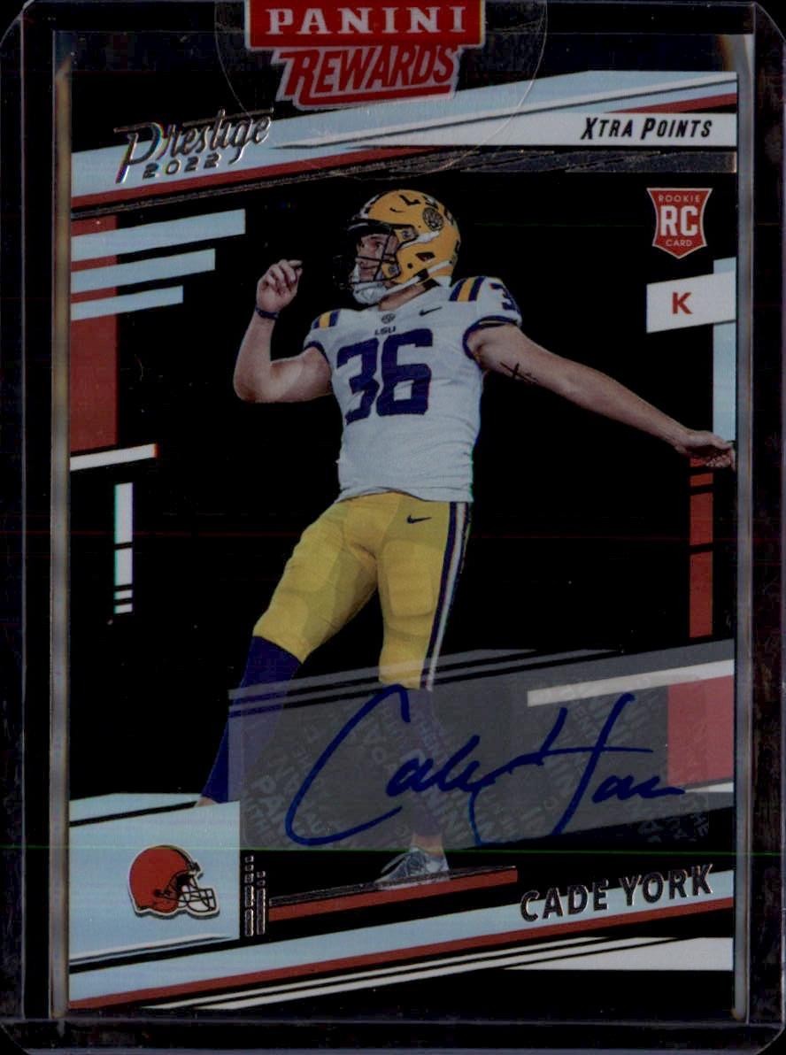 Cade York Panini Prestige #392 Autograph Xtra Points Premium