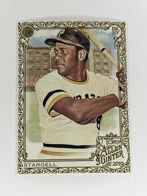 Willie Stargell 2019 Topps Allen & Ginter Gold Border Hot Box #87 Pirates