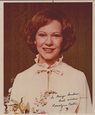 ROSALYNN CARTER - INSCRIBED PHOTOGRAPH SIGNED