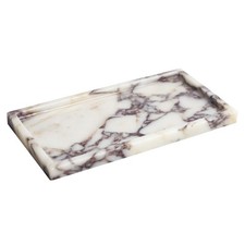 100 Natural Luxury Calaccata Viola Marble Small Hand Towel Tray Holder Organ...