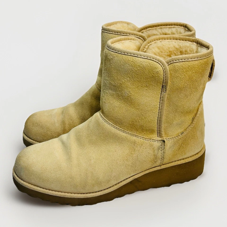 Botines de cuña UGG Kristin gamuza castaño talla US 6 UK 4.5 EU 37 JP 23 Foto 3 de 4