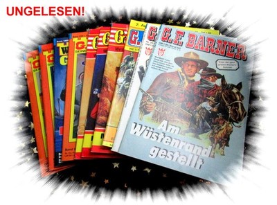 10 alte WESTERN ROMANE * G.F. UNGER * G.F. BARNER * G.F. WACO * TOP & UNGELESEN