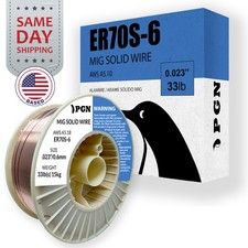 ER70S-6 .023" - 33-Lb - Mild Steel MIG Welding Wire - Shatterproof ABS Spool