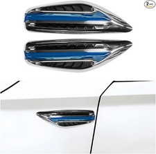 2 PCS Car Hood Vent Trim, Waterproof Stylish Vehicle Air Flow Fender Side Vent D
