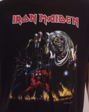 vintage 90s 00s Y2K Iron Maiden 2004 Number of the Beast T-Shirt 666 Metal XL