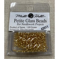 Mill Hill Glass Beads - Color 42011 Vict. Gold Color 15/0 Seed Bead - 1.60 Grams