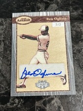 2025 Leaf Lumber Auto 2/2 Ben Oglivie Milwaukee  Brewers @QM13