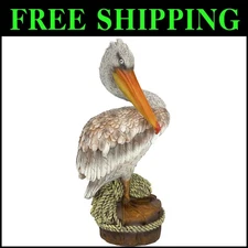 Exclusive Ocean-Inspired Pelican Statue - Durable Outdoor Decorative Piece