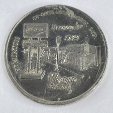 1975 Edmonton Alberta Canada Co-op Shopping Centre Westgate Branch Token Coin