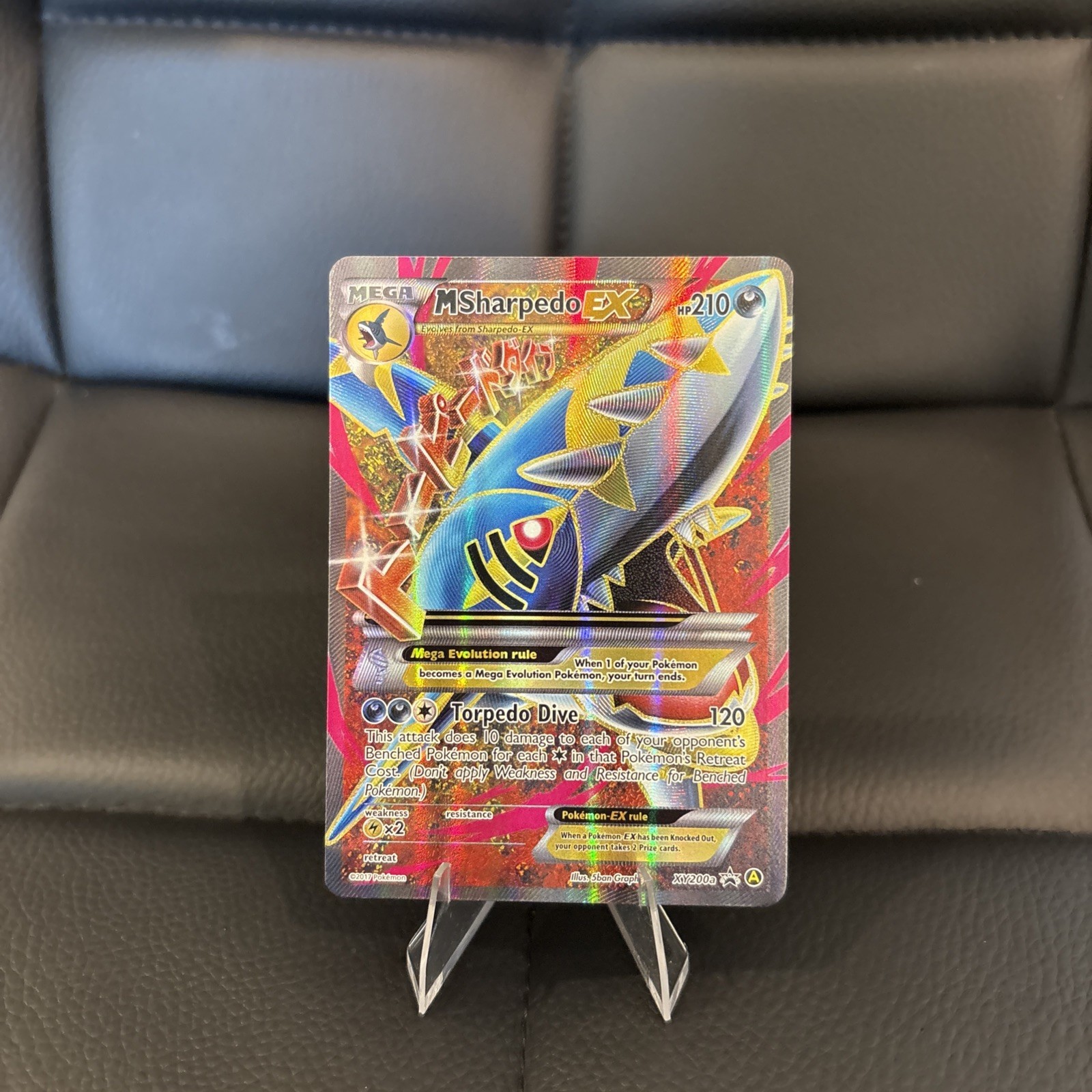 Pokémon M Sharpedo EX 210 HP XY200A Alternate Art Promo Holo Mega NM/LP