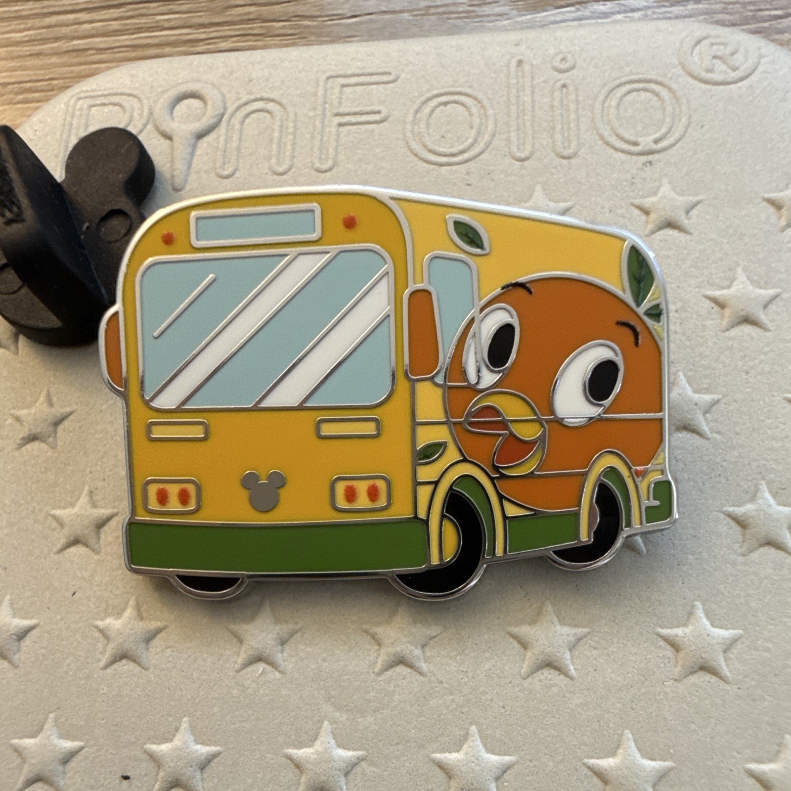 Hidden Mickey Mystery Pin Orange Bird Bus