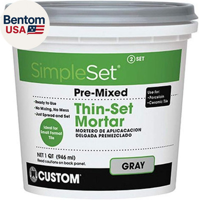 BLDG PRODUCTS Simpleset Pre-Mixed Thin-Set Mortar 1 QT