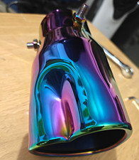 2.5 Stainless Steel Heart-shaped Exhaust Pipe Tip Car Inlet Tailpipe Muffler 2.5 Stainless Steel Heart-shaped Exhaust Pipe Tip Car Inlet Tailpipe Muffler
