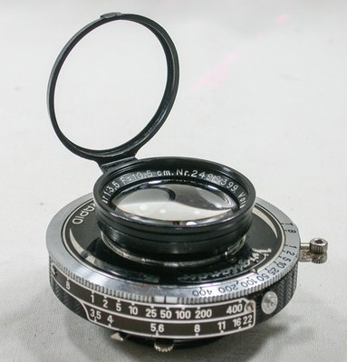 Voigtländer Heliar 10,5cm f3,5 Zoll Compur Schnellverschluss + Flansch
