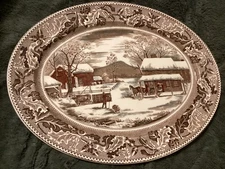 Johnson Brothers Home for Thanksgiving Turkey platter 16x20” UNUSED