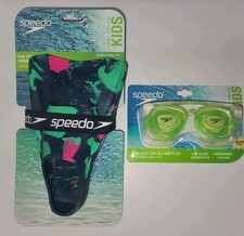 SPEEDO KIDS SWIM SET- Kids Swim Fin Size S Kids Sunny Vibes Pop