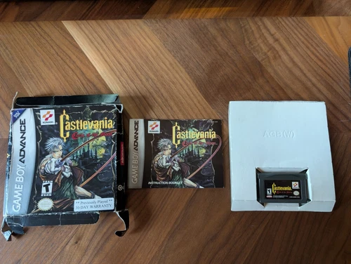Castlevania Circle of The Moon Nintendo Game Boy Advance CIB BOX DAMAGED HEAVY