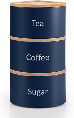 Tee Kaffee Zucker Kanister Set, 3er Set Stapelbar Küche Kanister Sets, Airtig