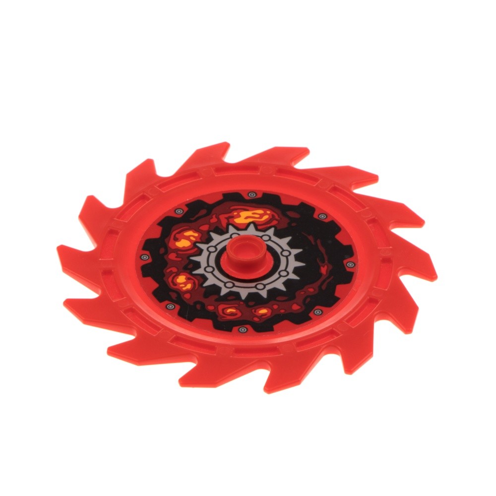1x Lego Technic Circular Saw Blade 9x9x1 Red Blade NEXO KNIGHTS 70323 61403pb06