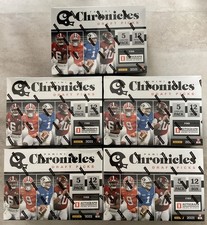 Lot of 5 Panini 2021 NFL Chronicles Draft Picks Football Trading Card Mega Box
