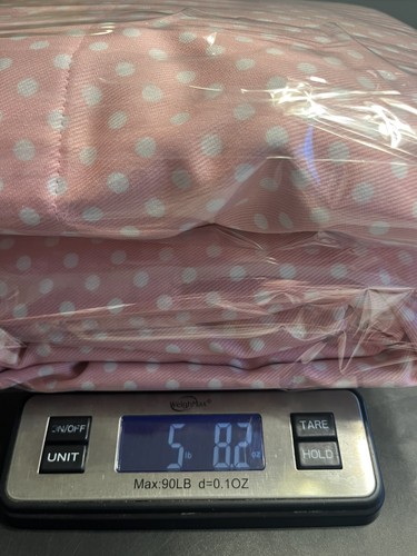 Pottery Barn Pink Polka Dot Curtain Drapes Blackout 44x84” per Panel 2pc Set - Picture 8 of 14