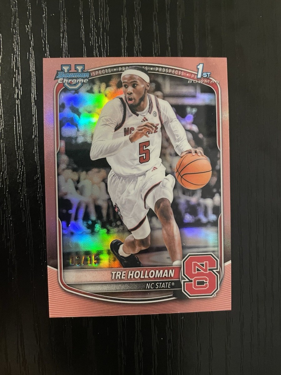 2025-26 Bowman Chrome #BCP-81 Tre Holloman 1st Bowman Rose Gold 2025-26 Bowman Chrome #BCP-81 Tre Holloman 1st Bowman Rose Gold