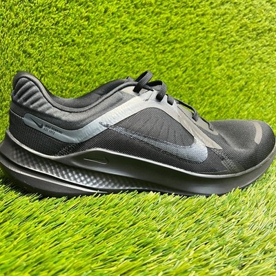 Nike Quest 5 Mens Size 10 Black Gray Athletic Running Walking Shoes Sneakers