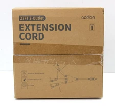 Addlon 27FT Outdoor Extension Cord 3-Outlet Heavy Duty 16AWG Power Cable