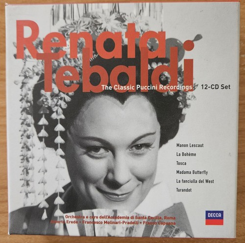 Renata Tebaldi - The Classic Puccini Recordings (Decca 473 045-2) 12-CD box set
