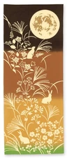 Jugoya/Golden Moonlit Night 36×90cm Chudyed Tenugui 50059