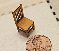 1/4" Scale - WOODEN CHAIR - Artisan - Quarter Inch Scale