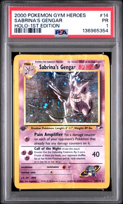Sabrina's Gengar 014/132 Gym Heroes Holo for sale online | eBay