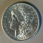 1884-O Morgan Silver Dollar AU, Lot -137