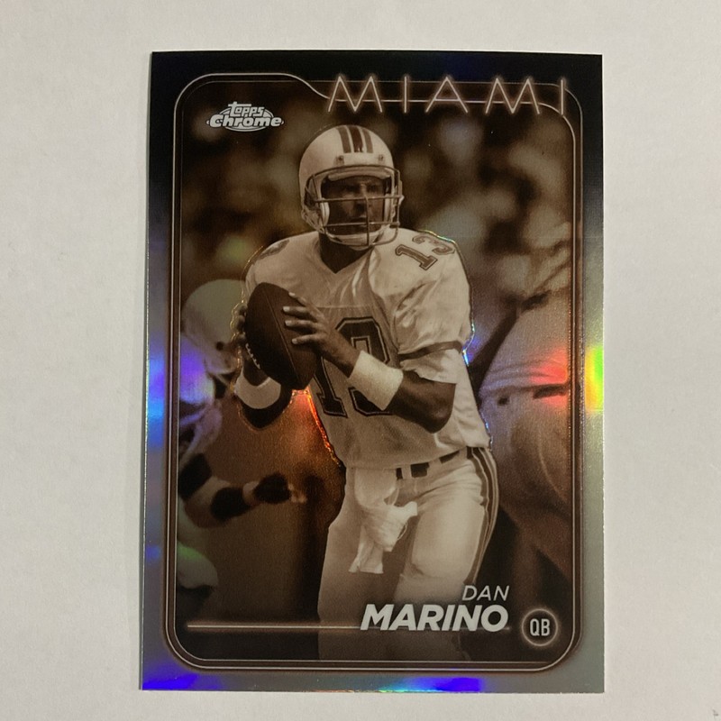 2024 Topps Chrome Sepia Refractor Dan Marino Miami Dolphins #106 Football