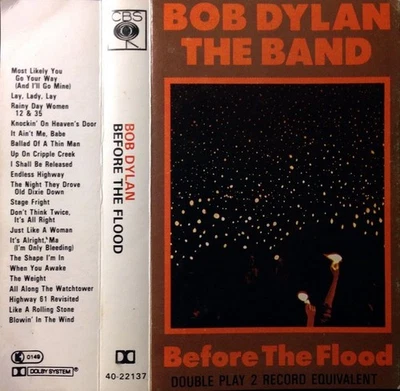 Bob Dylan & The Band Before The Flood Double Play Cassette Tape Vintage Double - Image 1 of 3