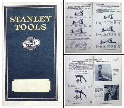 Orig. 1927 Stanley Tools Pocket Catalogue - 56 Pages -  mjdtoolparts
