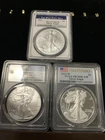 Lot Of 3 - MS70, PR70 $1 American Silver Eagle 1 Oz PCGS