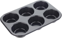 Performance Muffinform FüR 6 Muffins Aus Karbonstahl Mit Antihaftbeschichtung, O