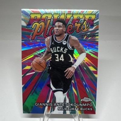 2026 Topps Chrome Update Giannis Antetokounmpo Power Players /199 BUCKS 🔥