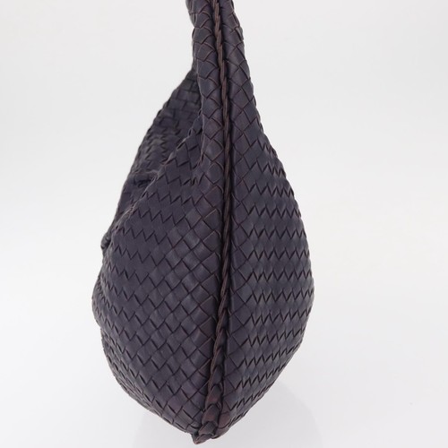 BOTTEGA VENETA INTRECCIATO Hobo Shoulder Bag Leather Purple 115653 Auth ka125 - Picture 3 of 22