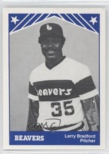 1983 TCMA Portland Beavers Larry Bradford (White Back) #24 0h1