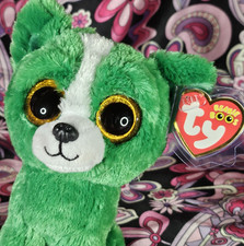 DILL the Green Chihuahua Dog 6" ❤️ Near Mint MWNMT ❤️TY Beanie Boo RARE