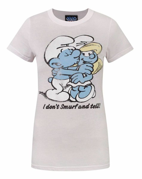 Junk Food Clothing Smurfs Frauen Klein KurzäRmeliges T-Shirt-image