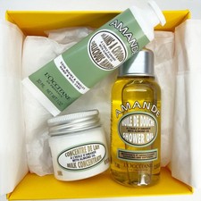 L'Occitane Amande Almond Discovery 3-Piece Body Care Gift Set New in Box