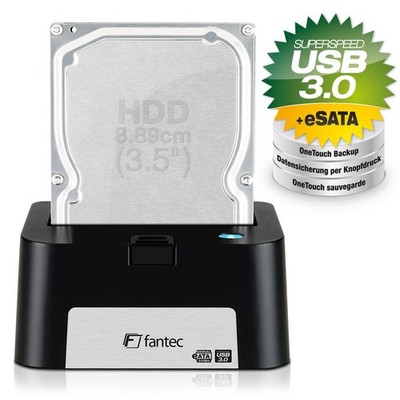 FANTEC MR-U3e Docking Station - HDD Docking Station mit USB 3.2 Gen 1 & eSATA
