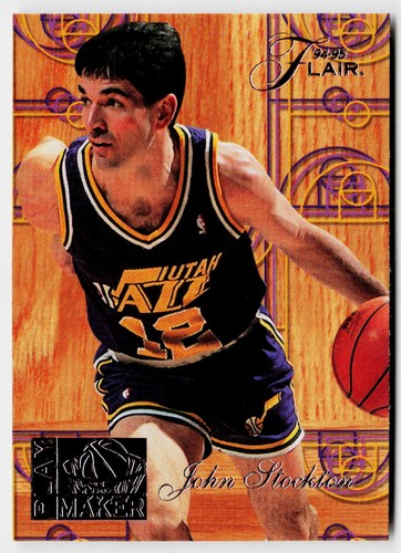 John Stockton #9 1994 Flair Play Maker card