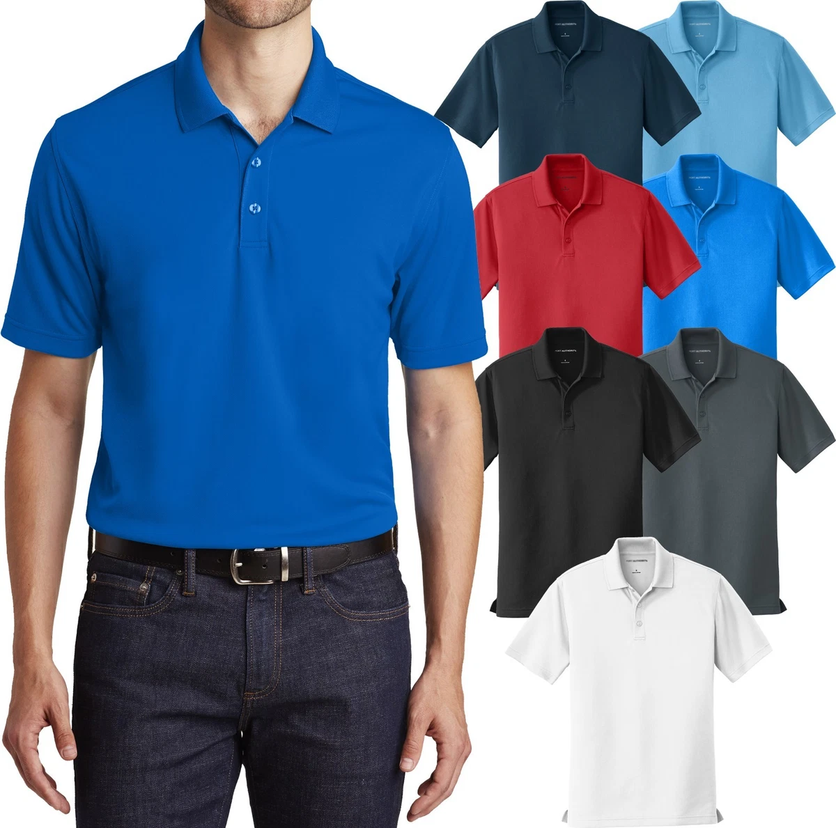 mens wicking polo shirts