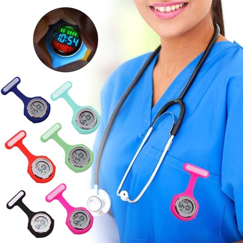 Multi-funzione digitale di gomma in Silicone Infermiere Orologio Fob Orologio  da taschino regalo Smart | eBay
